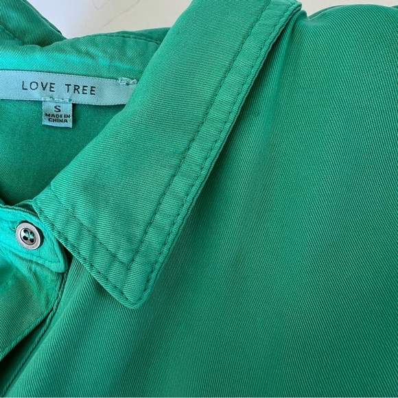 Green Tencel Button-up Dress - Small - Picture 8 of 14